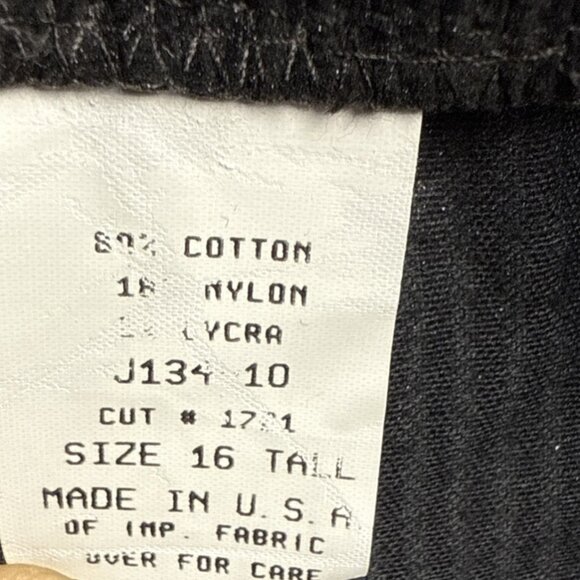 VTG LL Bean Corduroy Stirrup Pants Womens Size 16 Tall High Waist USA‎ Made NWT - Picture 9 of 10